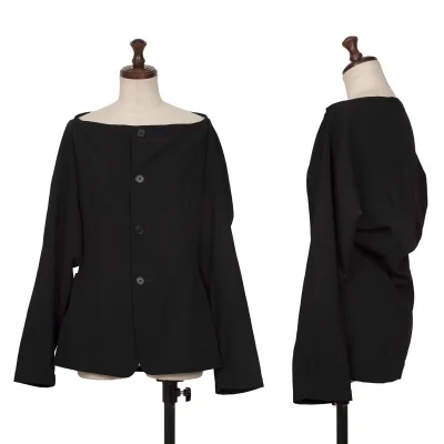 COMME des GARCONS Wool Nylon Boat Neck Jacket