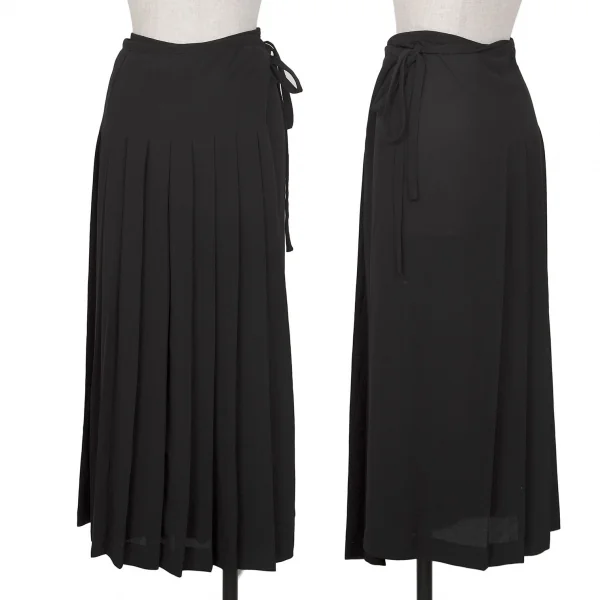 COMME des GARCONS Pleats Wrap Skirt Black M K-135267_001
