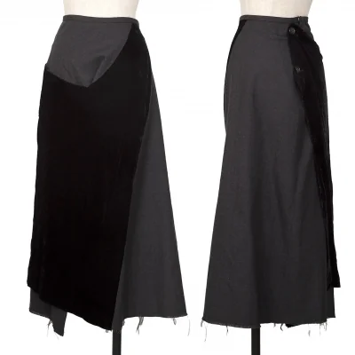 COMME des GARCONS Velour Switching Skirt