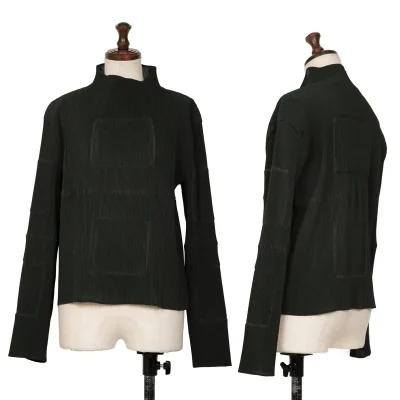 ISSEY MIYAKE Pleated Square Design T Shirt
