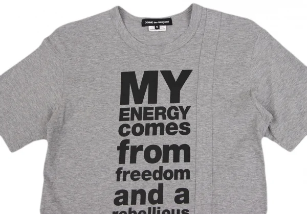 COMME des GARCONS Message Printed T Shirt K-135278_002