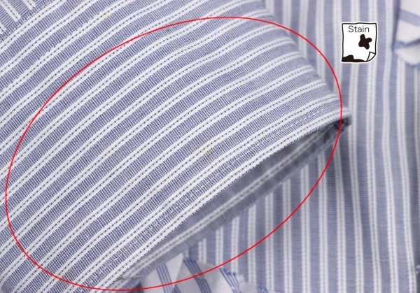 COMME des GARCONS HOMME PLUS Frill Pasted Stripe Shirt K-135282_009