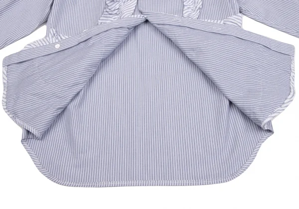 COMME des GARCONS HOMME PLUS Frill Pasted Stripe Shirt K-135282_015
