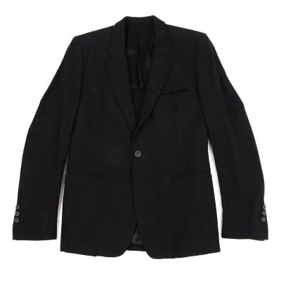 【マルタン・マルジェラ期】ダブル ジャケット　ここのえ　08SS ノーカラー　黒 メゾンマルタンマルジェラMaison Martin Margiela 10 ここのえタグ 八