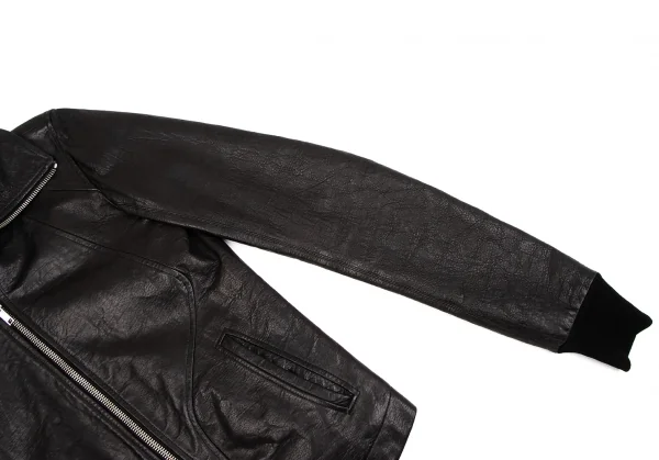 RICK OWENS Leather Switching Jacket K-135289_006