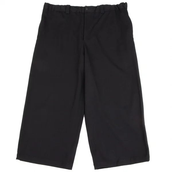 Y's Wool Gabardine Wide Pants Black M-L K-135291_001