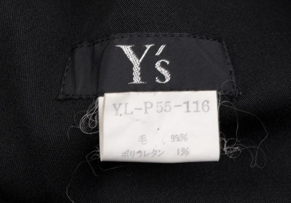 Y's Wool Gabardine Wide Pants K-135291_012