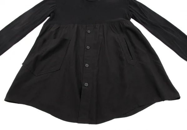pour deux Shirt Switching Knit Tops K-135308_007