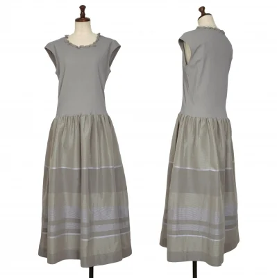 HIROKO KOSHINO Stripe Switching Dress