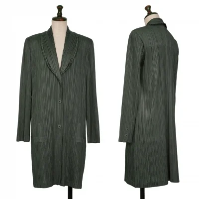 PLEATS PLEASE Layered Long Jacket