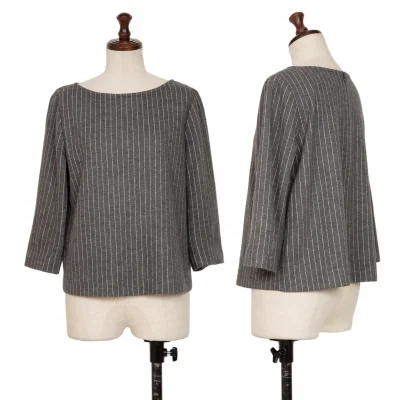 Theory luxe Wool Poly Stripe Tops