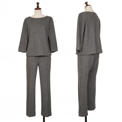 Theory luxe Wool Poly Stripe Tops & Pants