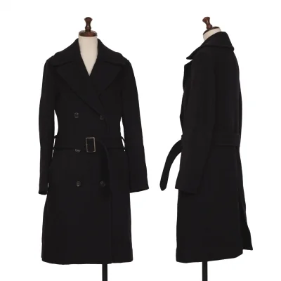 ISSEY MIYAKE FETE Wool Cotton Belted Coat