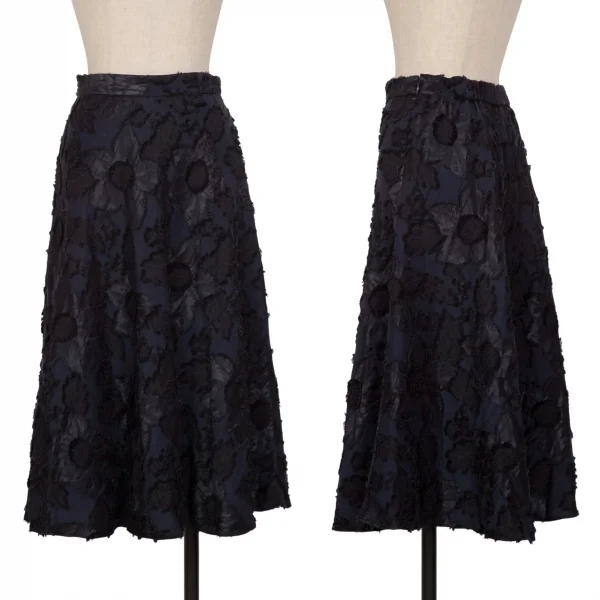 EPOCA THE SHOP Floral Jacquard Skirt Navy,Black 36 K-135348_001