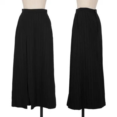 COMME des GARCONS Stripe Jacquard Button Pleated Skirt