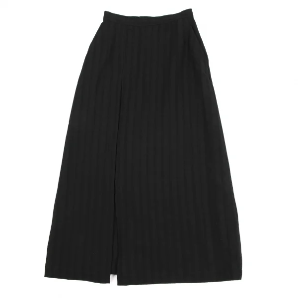 COMME des GARCONS Stripe Jacquard Button Pleated Skirt K-135365_002