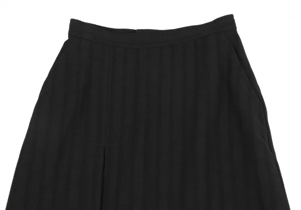 COMME des GARCONS Stripe Jacquard Button Pleated Skirt K-135365_003