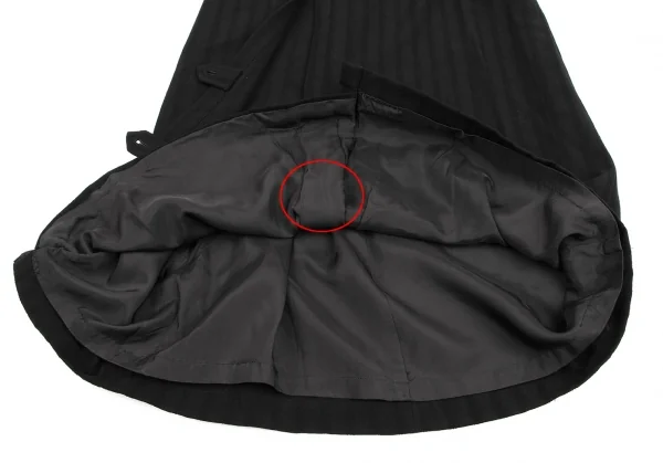 COMME des GARCONS Stripe Jacquard Button Pleated Skirt K-135365_011