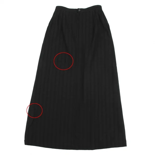 COMME des GARCONS Stripe Jacquard Button Pleated Skirt K-135365_013