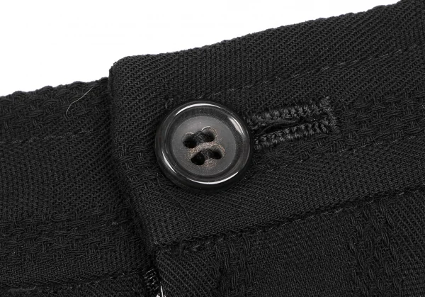 COMME des GARCONS Stripe Jacquard Button Pleated Skirt K-135365_016