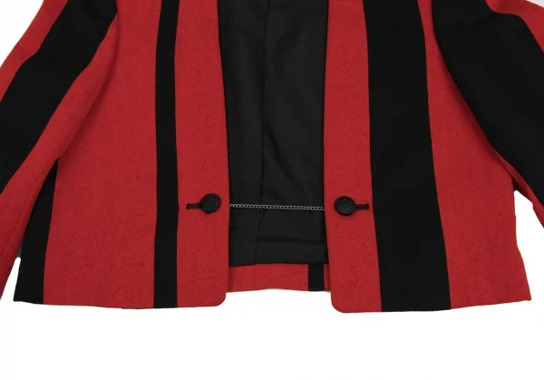 COMME des GARCONS Bicolor Striped Short Jacket K-135369_010