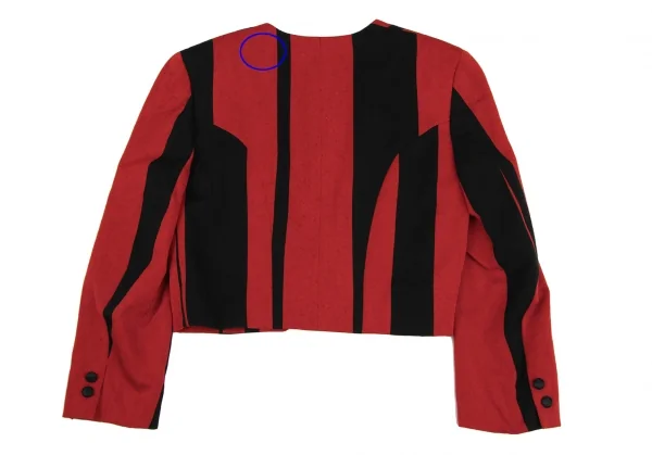 COMME des GARCONS Bicolor Striped Short Jacket K-135369_014