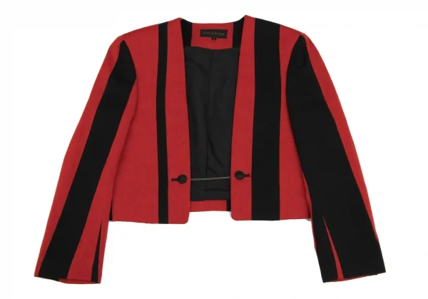 COMME des GARCONS Bicolor Striped Short Jacket K-135369_002