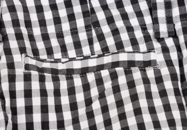 ジュンヤワタナベ コムデギャルソンJUNYA WATANABE COMME des GARCONS ギンガムチェックフレアパンツ 黒白S K-135377_013