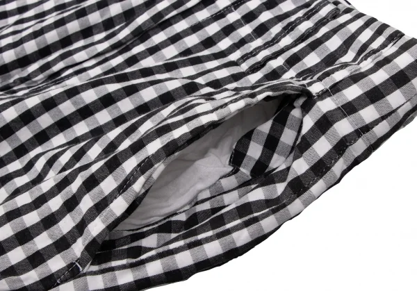 ジュンヤワタナベ コムデギャルソンJUNYA WATANABE COMME des GARCONS ギンガムチェックフレアパンツ 黒白S K-135377_003