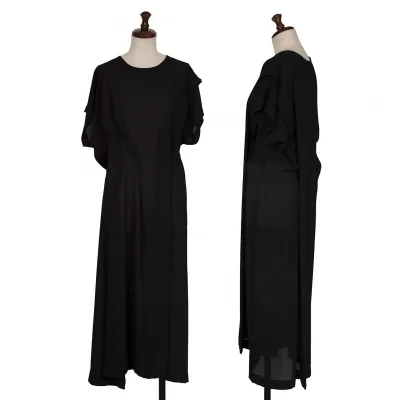 COMME des GARCONS Sheer Side Zip Tuck Dress