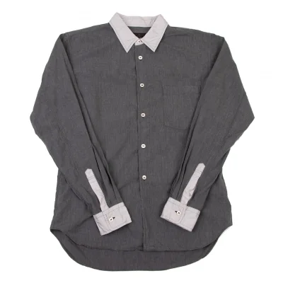 COMME des GARCONS HOMME PLUS Dyed Switching Long Sleeve Shirt
