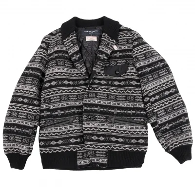 COMME des GARCONS HOMME×gim Nordic Padded Knit Jacket