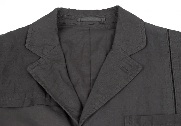 COMME des GARCONS HOMME Switching Dyed Cotton Linen Jacket K-135423_003