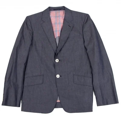 COMME des GARCONS HOMME Micro Herringbone Cotton Jacket