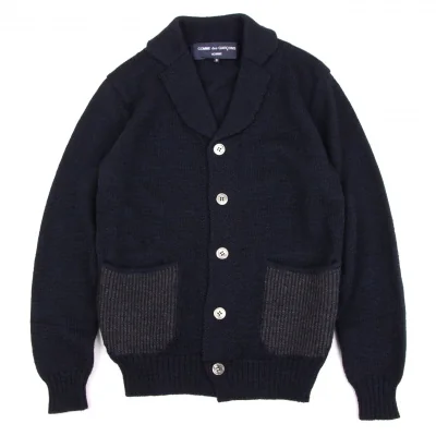 COMME des GARCONS HOMME Elbow Woven Knit Jacket