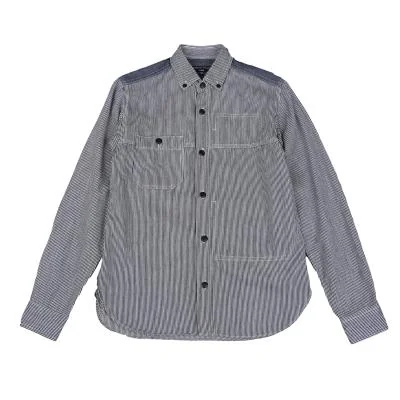 COMME des GARCONS HOMME Switching Hickory Stripe Shirt