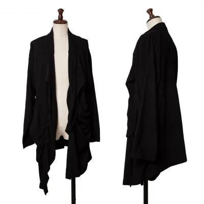 COMME des GARCONS Wool Switching Drape Knit Cardigan