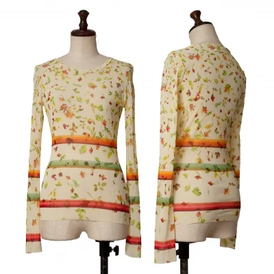 Unbranded Floral Printed Mesh T Shirt