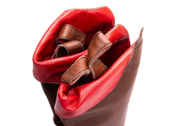 Jean-Paul GAULTIER Chain Design Leather Long Boots K-135506_011