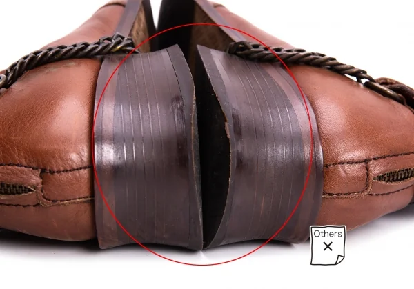 Jean-Paul GAULTIER Chain Design Leather Long Boots K-135506_018