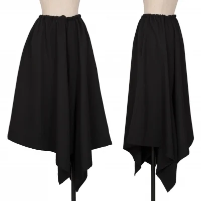 Yohji Yamamoto FEMME Wool Gaba Drape Dropped Crotch Pants