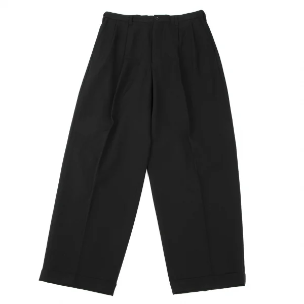 ワイズフォーメンY's for men ウールギャバツータックパンツ 黒LL K-135555_001