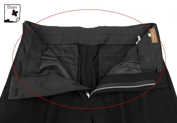 ワイズフォーメンY's for men ウールギャバツータックパンツ 黒LL K-135555_005
