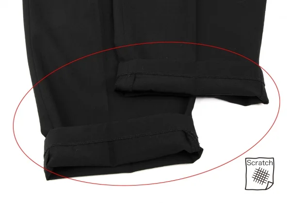 ワイズフォーメンY's for men ウールギャバツータックパンツ 黒LL K-135555_008