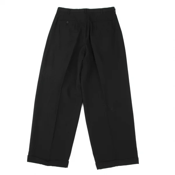 ワイズフォーメンY's for men ウールギャバツータックパンツ 黒LL K-135555_009