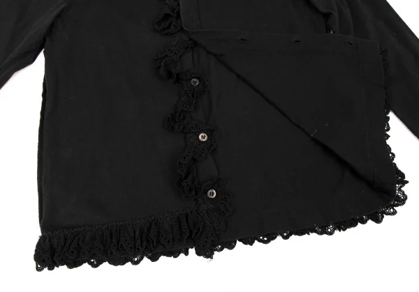 tricot COMME des GARCONS Cotton Lace Design Inside-out Cardigan K-135568_014