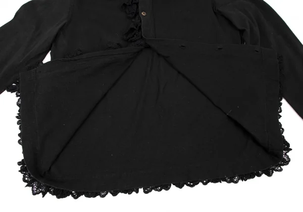 tricot COMME des GARCONS Cotton Lace Design Inside-out Cardigan K-135568_016