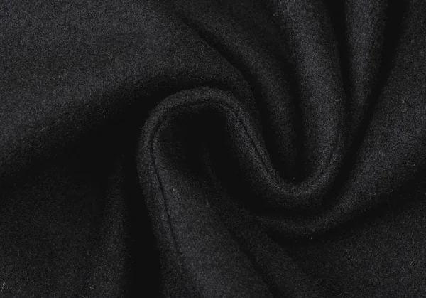 コムデギャルソンCOMME des GARCONS ウール混紡脇開きバックスリットフリルコート 黒M位 K-135572_018