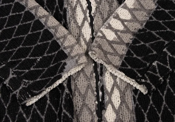 Jean Paul GAULTIER FEMME Print Mesh Knit Cardigan K-135602_008