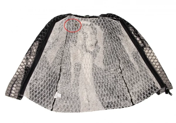 Jean Paul GAULTIER FEMME Print Mesh Knit Cardigan K-135602_012